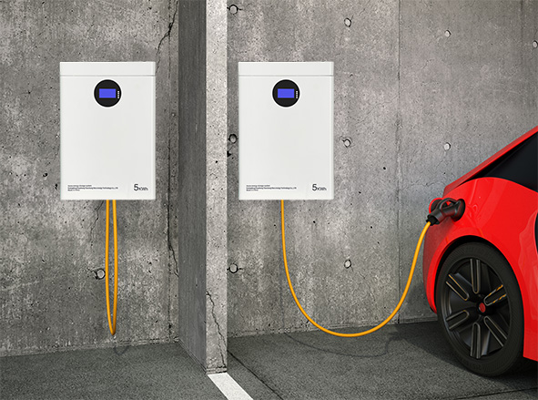 New energy tram charging station